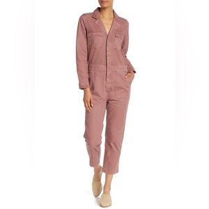 Madewell Coverall Jumpsuit in Dried Rosebud Size Small